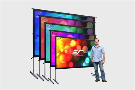 Amazon.com: Elite Screens Yard Master 2 Series, Foldable-Frame Outdoor Front Projec… | Outdoor ...