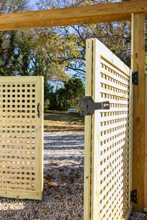 How to Build a Window Pane Lattice Privacy Fence and Gate - Pretty Handy Girl