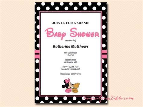 Minnie Mouse Baby Shower Games - Magical Printable