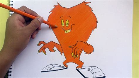 Dibujando y coloreando a Gossamer (Looney Tunes)- Drawing and coloring ...