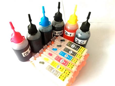 6 Colors Ink Refill Kit For Canon PIXMA MG7770
