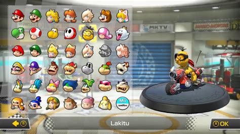 Mario Kart 8 Deluxe Character Selection Screen | Mario kart characters, Mario kart games, Mario kart