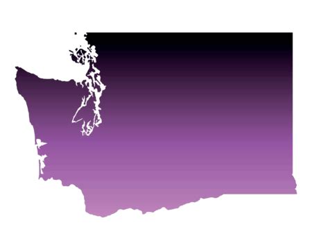 Map Of Washington Line Illustration Washington Vector, Line, Illustration, Washington PNG and ...