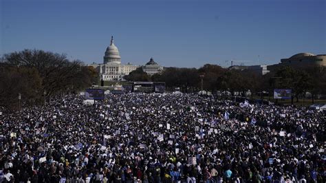 Pro-Israel Rally Fills Washington, D.C.; Many Flights Turned Away - The Media Line