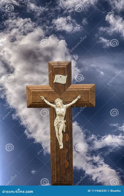 Jesus on the Cross - Salvation Stock Image - Image of harm, bleesding: 111946335