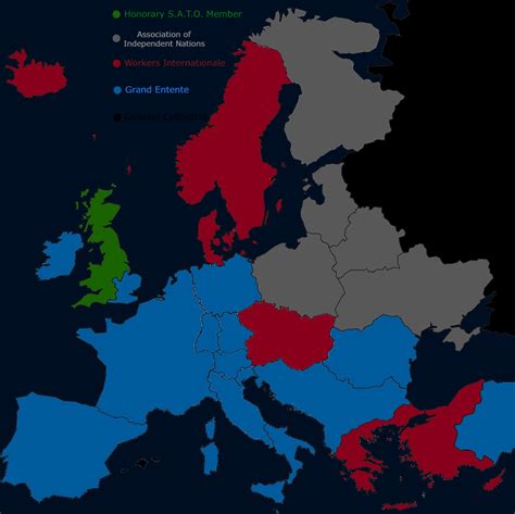 The Cold War in Europe, 1962 : r/imaginarymaps