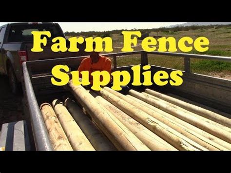 Farm Fencing Install Part 2 - Supplies - YouTube