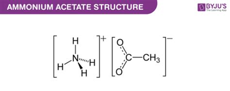 Ammonium acetate (C 2 H 7 NO 2 ) - Structure, properties , Production, Uses and FAQs of Ammonium ...