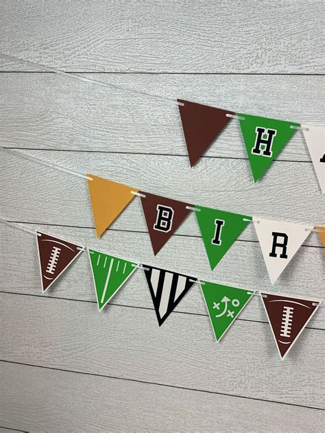 Football Party Birthday Banner Fall Banner Football Party - Etsy