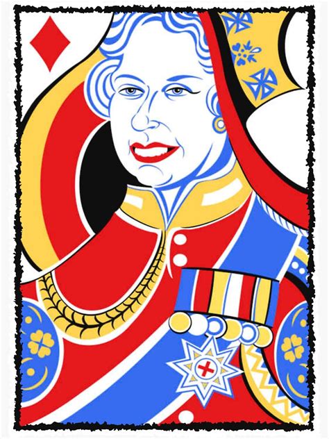 "QUEEN ELIZABETH II" Sticker for Sale by CitlalliLynch | Redbubble