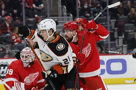 Red Wings Outlast Anaheim Ducks in 2-1 Overtime Victory