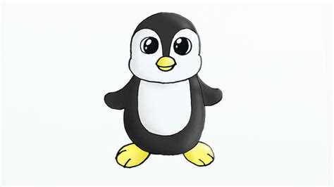 Art Hub How To Draw A Penguin - Penguins are birds that use use their wings to swim through the ...