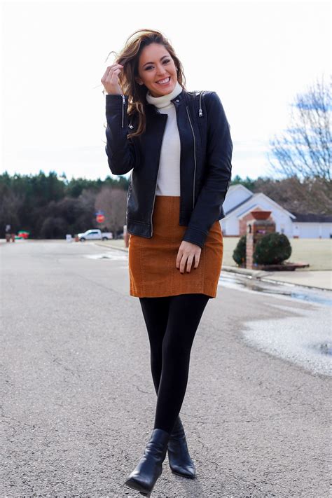 Mini Skirt Outfits For Winter – ADDICFASHION