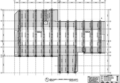 What are the drawings presented for a post-tensioned slab ? - Structural engineering general ...