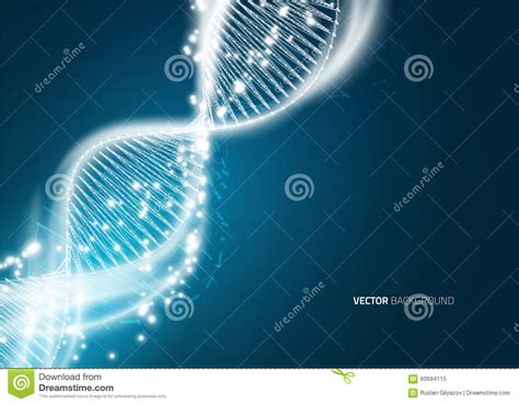 DNA Molecule Structure Background Stock Vector - Illustration of ...