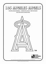Cool Coloring Pages Los Angeles Angels Cap Insignia  MLB Teams Logos sketch template