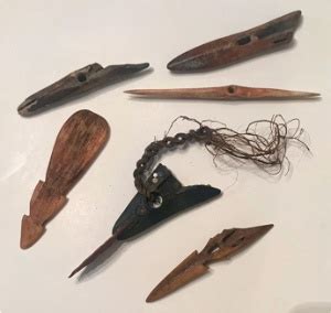 Inuit Fishing Artifacts: Harpoon Point Heads & Tools