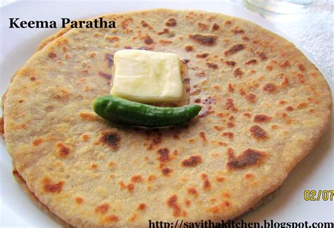 Savitha's Kitchen: Keema Paratha - Minced Meat Paratha