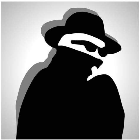 Detective silhouette.ai Royalty Free Stock SVG Vector and Clip Art