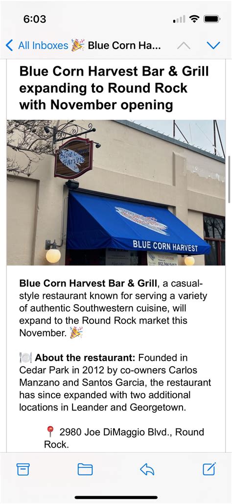 Blue Corn Harvest coming to Round Rock in November. It’s super good! : r/RoundRock