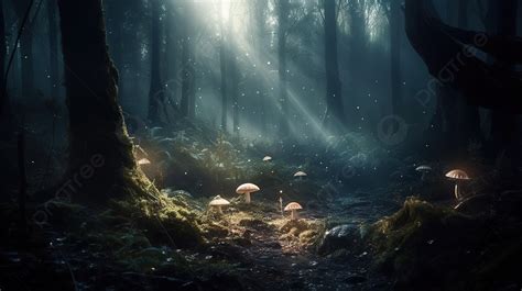 Fairytale Forest W Background, Mushroom Hd Wallpaper, Magical Forest ...