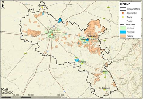 Mangaung Metropolitan Municipality map (Mangaung Metropolitan... | Download Scientific Diagram