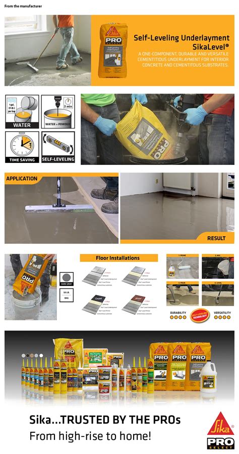 Sika SikaLevel 50 lb. Self-Leveling Underlayment Concrete Floor Leveler 517004 - The Home Depot