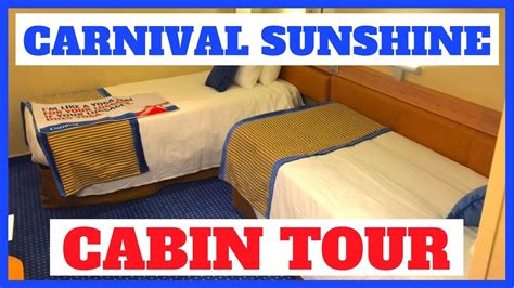 Carnival Sunshine Interior Stateroom Tour (2018) - YouTube