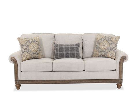 90" Stoneleigh Traditional Rolled Arm Sofa | Mathis Brothers Furniture