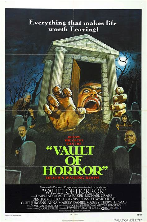 The Vault of Horror (1973) "Cripta dos Sonhos" | Horror posters, Movie posters, Horror films