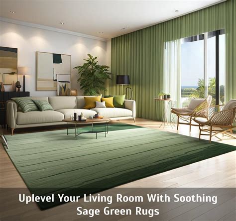 Uplevel Your Living Room With Soothing Sage Green Rugs - Vassar Chamber