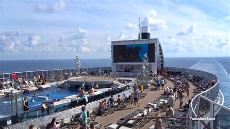 MSC Seashore The Long Island Pool - Open Deck Main Pool Deck 18 MSC Seashore Cruise Ship - YouTube