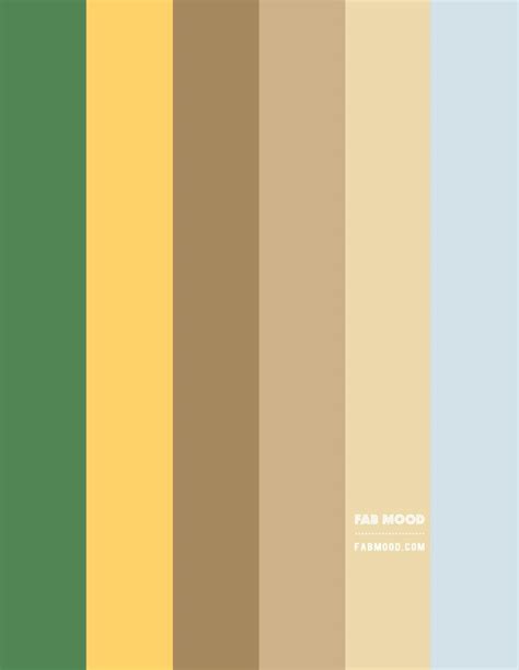 Brown, Green and Yellow Colour Combo – Colour Palette 142 | Color ...