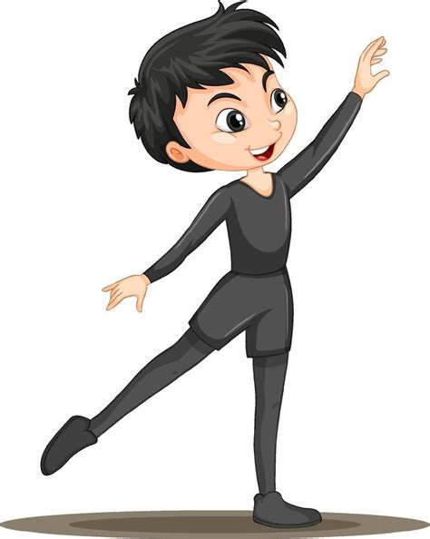 Boy ballet dancer cartoon character isolated 2046955 Vector Art at Vecteezy