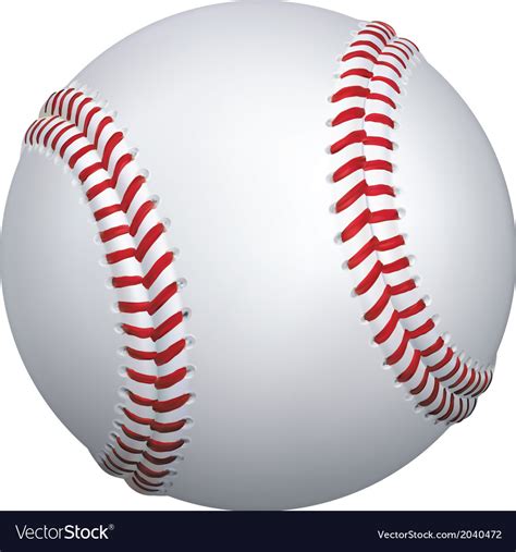 Baseball ball Royalty Free Vector Image - VectorStock