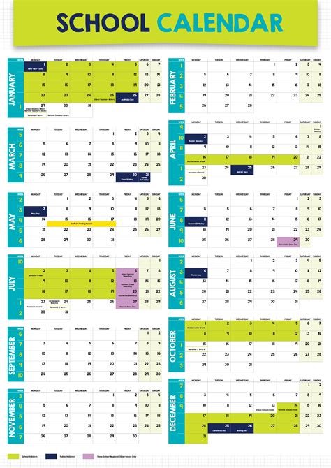 Télécharger Gratuit 2023 School Calendar