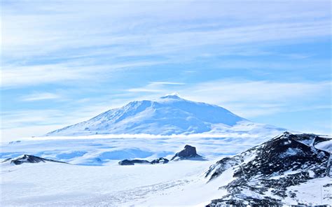 Download wallpapers Erebus, 4k, volcano, Erebos, mountains, Antarctica for desktop free ...