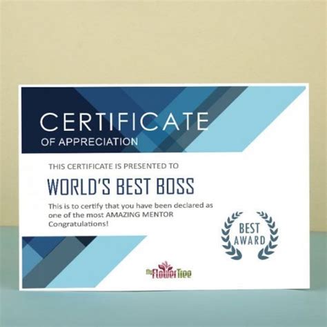 Editable Best Boss Certificate Template Excel Sample | Certificate ...