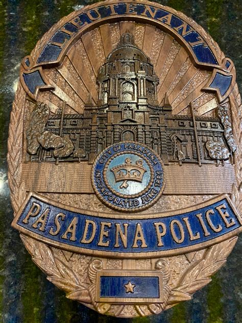 Pasadena Police Badge | Etsy