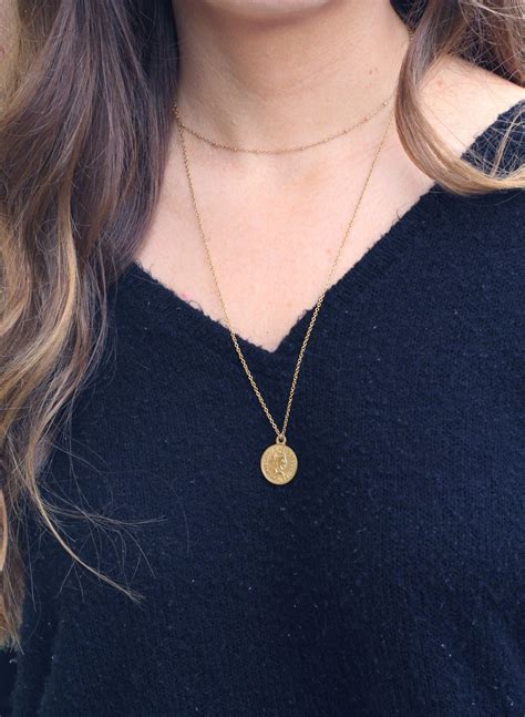 Dime Piece Necklace | Dainty jewelry necklace, Gold coin necklace, Coin necklace