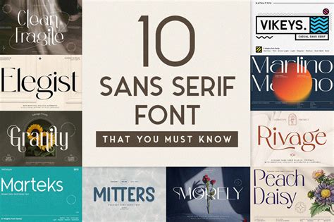 10 Must-Know Sans Serif Fonts