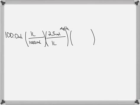 SOLVED: What mass of magnesium chloride, MgCl2 must be dissolved in 100.0 mL of water to produce ...