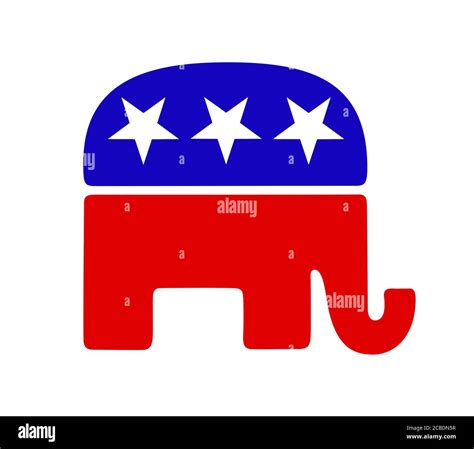 Republican elephant logo hi-res stock photography and images - Alamy