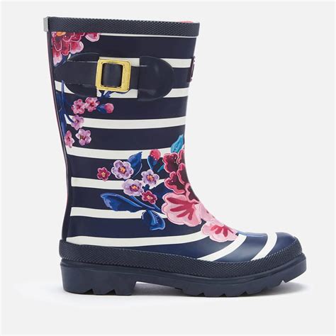 Joules Kids' Printed Wellies - Chinoise Stripe | FREE UK Delivery | Allsole