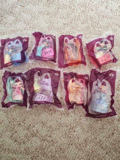 McDonald's DISNEY PRINCESSES Happy Meal toys FULL set of 8 *new ...