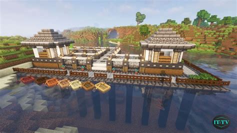 MEDIEVAL DOCK DESIGN in Minecraft | TUTORIAL in 2023 | Minecraft ...