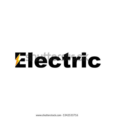 Electric Text Font Logo Design Inspiration Stock Vector (Royalty Free) 1342533716 | Shutterstock