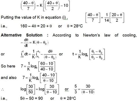 A Comprehensive Study of Newton's Law of Cooling | Transtutors ...