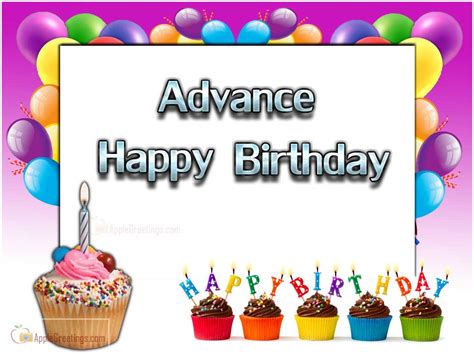 Advance Happy Birthday Greetings Free Download (ID=2275) | AppleGreetings.com