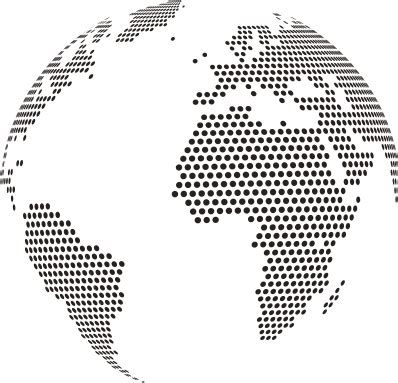 Download World Vector Png Download - Dotted Globe Free Vector PNG Image ...